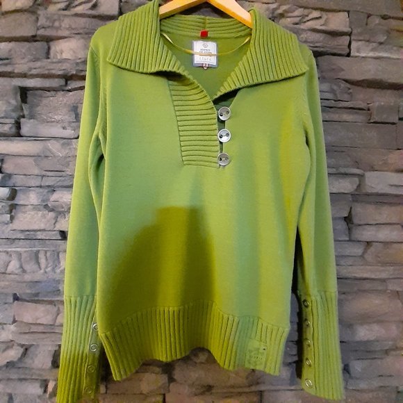 COMFY 100% COTTON Olive green warm ESPIRIT de CORP Sz M - XL VGUC - Picture 7 of 7